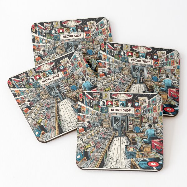 Item preview, Record shop designed and sold by OldSchoolRetro.