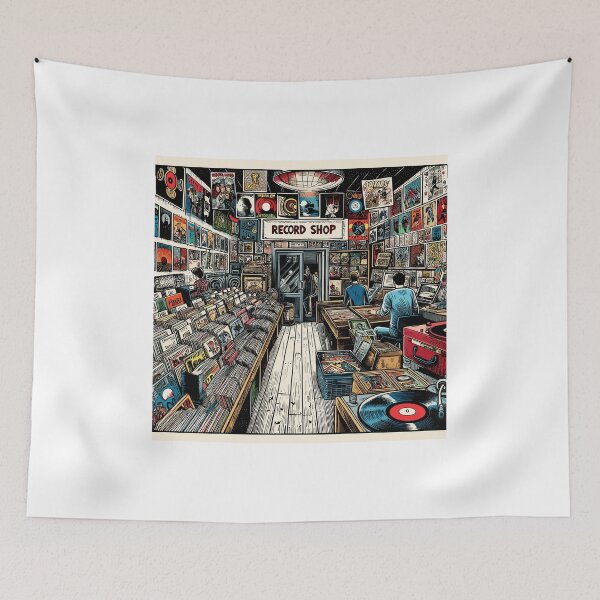 Item preview, Record shop designed and sold by OldSchoolRetro.