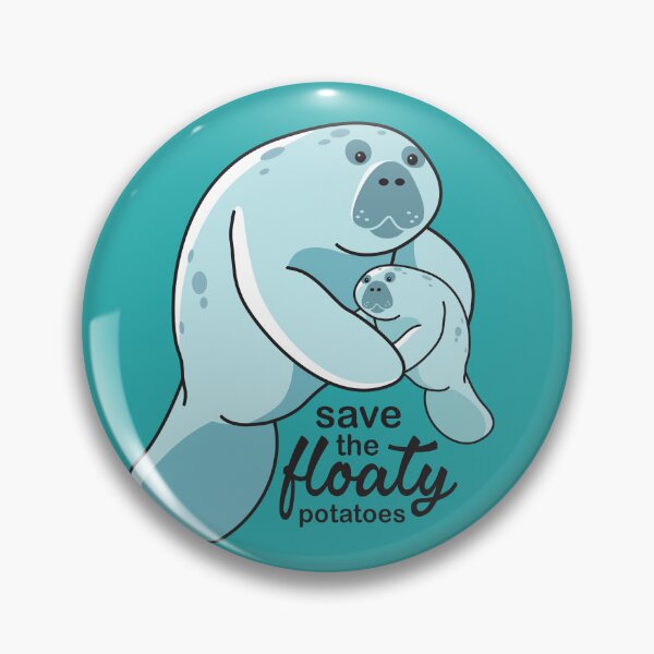 Artikelvorschau, Manatee Floaty Potatoes Schutz des Meereslebens entworfen und verkauft von BlueSkyTheory.