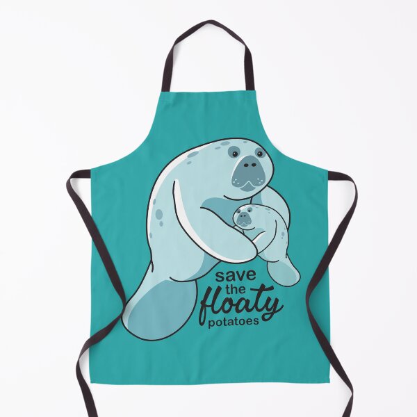Item preview, Manatee Floaty Potatoes Marine Life Protection designed and sold by BlueSkyTheory.