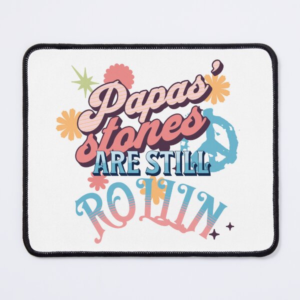 Item preview, Papas' stones are still rollin', 60's design for old men with working stones! designed and sold by QuirkyTease.