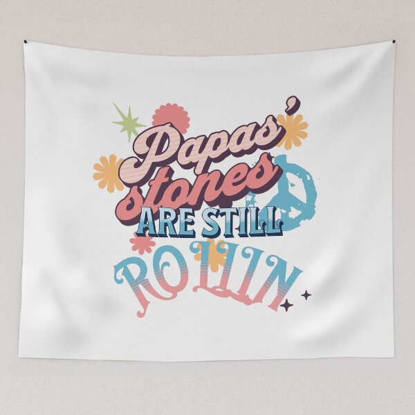 Item preview, Papas' stones are still rollin', 60's design for old men with working stones! designed and sold by QuirkyTease.