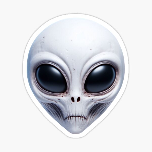 3D Emoji: Creepy Alien Sticker