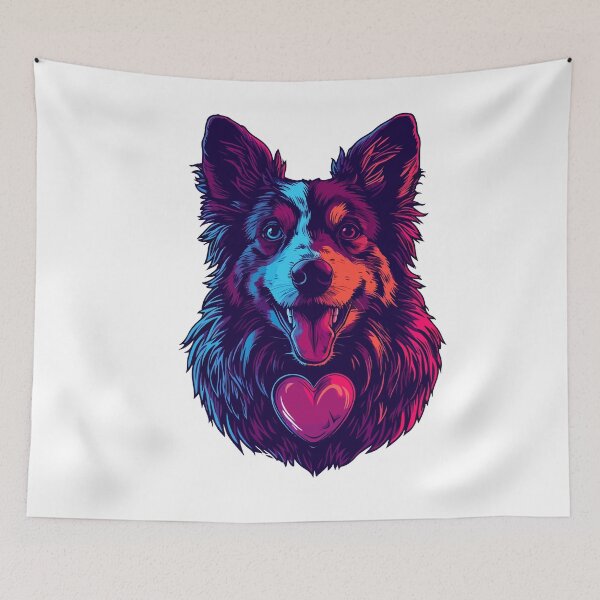 Item preview, Border collie with heart designed and sold by TheRealmWithin.