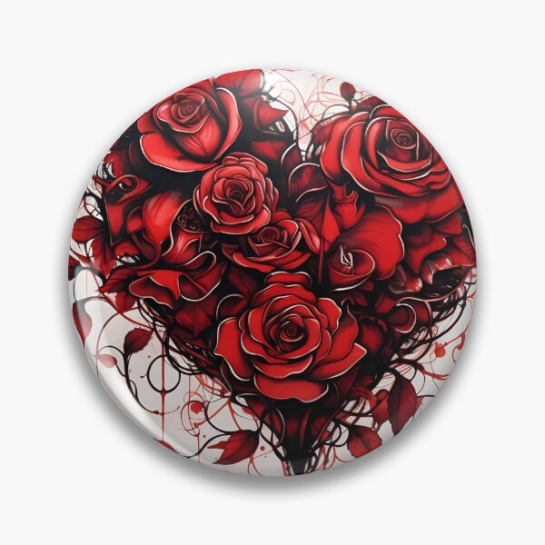 Item preview, Pen and Ink Rose tattoo print designed and sold by dcrc.