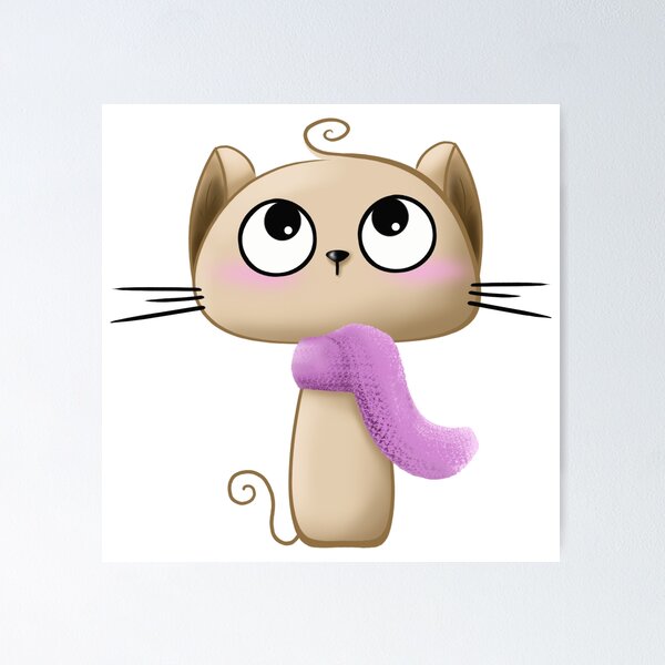Item preview, Cat in Scarf designed and sold by lisanganart.