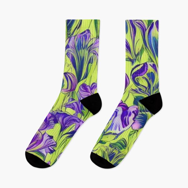 Item preview, Abstract Purple Irises Pattern designed and sold by calibrit.
