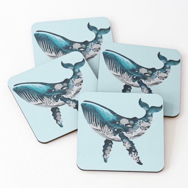 Item preview, Humpback Whale - Double Exposure - Ocean Art designed and sold by HausKatz.