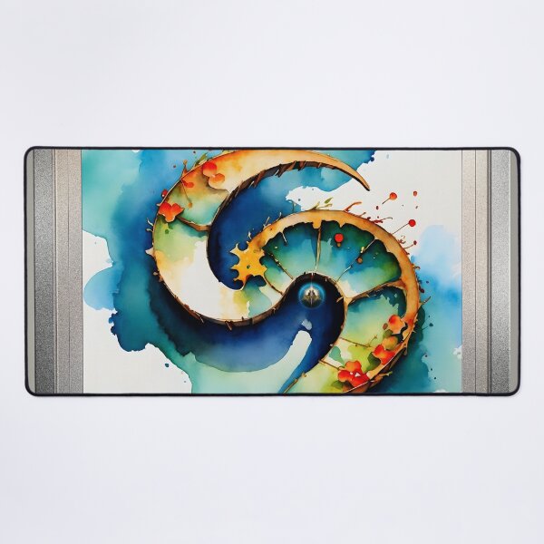 Item preview, Question Mark Japanese Watercolor Abstract Haiku AI Concept Art by Xzendor7 designed and sold by Xzendor7 Digital Art Creations.