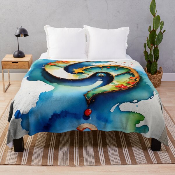 Item preview, Question Mark Japanese Watercolor Abstract Haiku AI Concept Art by Xzendor7 designed and sold by Xzendor7 Digital Art Creations.
