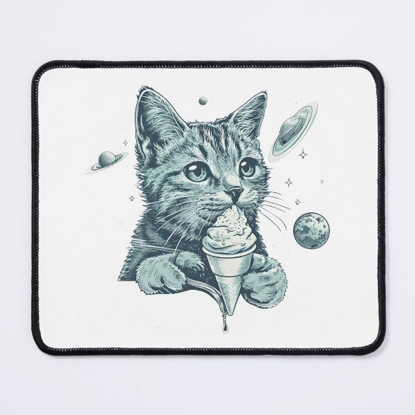 Item preview, Kitten eats ice cream designed and sold by TheRealmWithin.