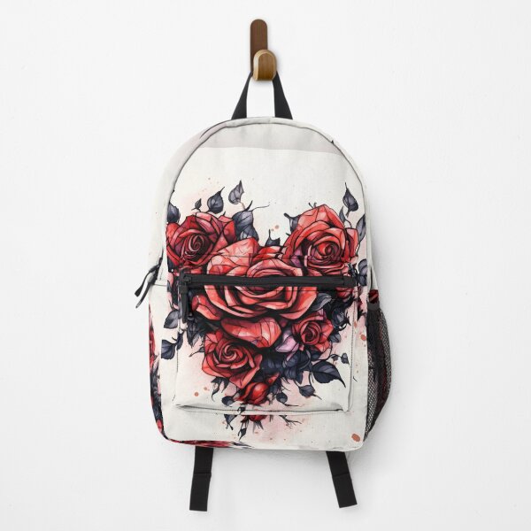 Item preview, pen and ink rose tattoo print designed and sold by dcrc.