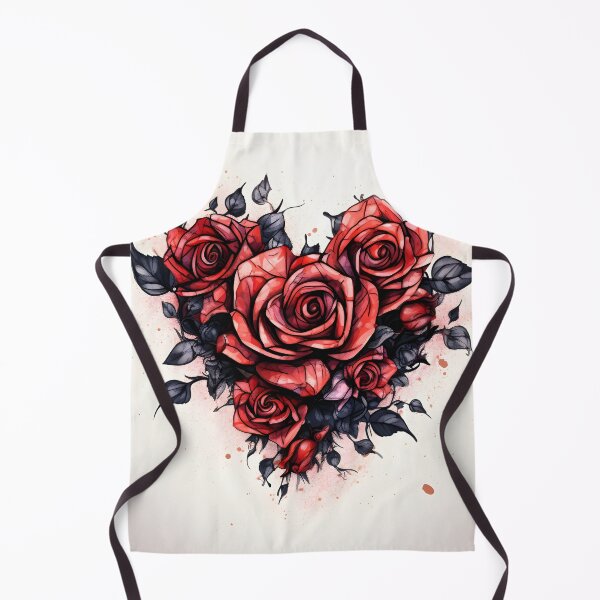 Item preview, pen and ink rose tattoo print designed and sold by dcrc.