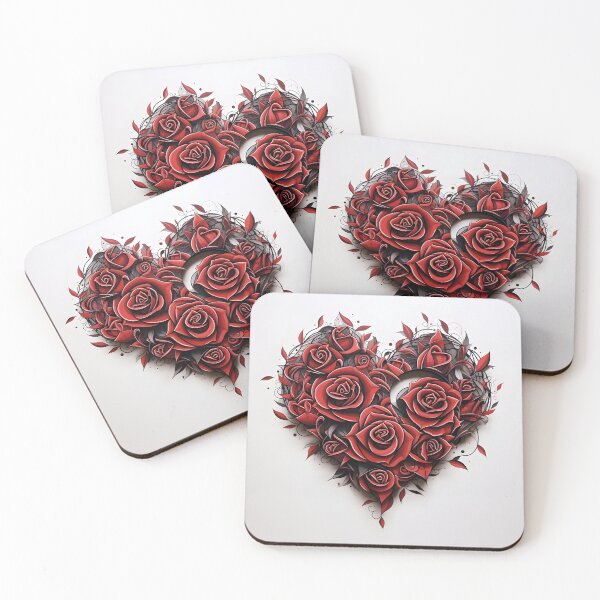Item preview, pen and ink rose tattoo print designed and sold by dcrc.