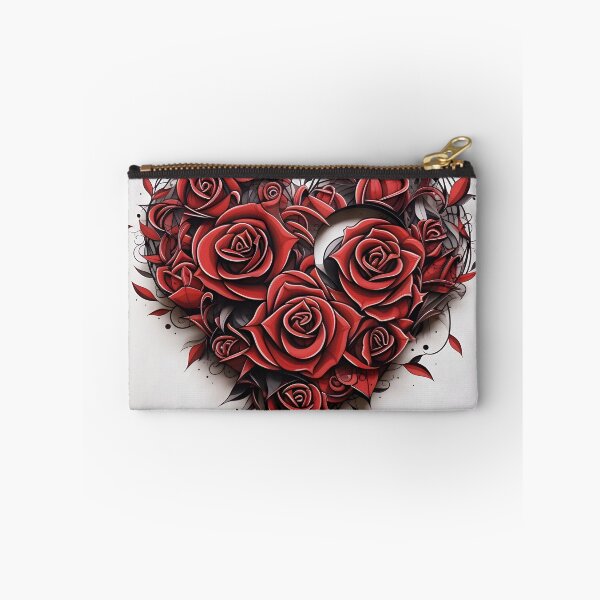 Item preview, pen and ink rose tattoo print designed and sold by dcrc.