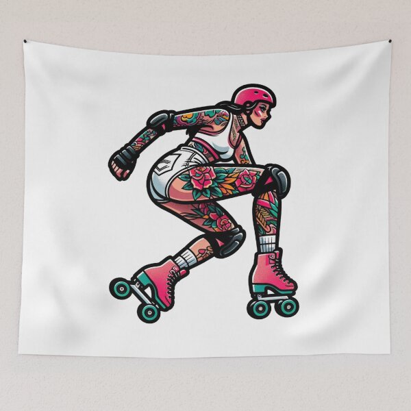 Item preview, Roller-Skater Pinup designed and sold by PinUpPizzazz.