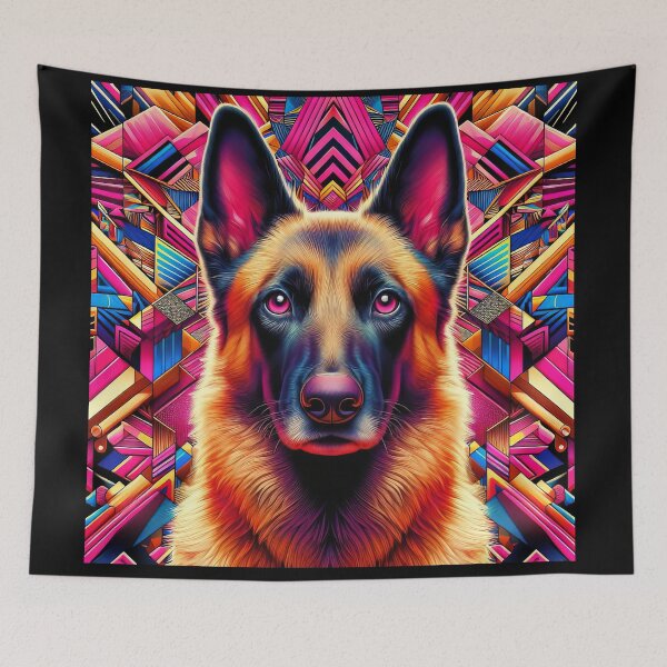 Artikelvorschau, Psychedelischer Malinois entworfen und verkauft von TheWorkingDog.