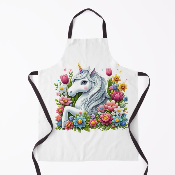 Item preview, Unicorn And Spring Floral Die-Cut Sticker designed and sold by mymagicstoreus.