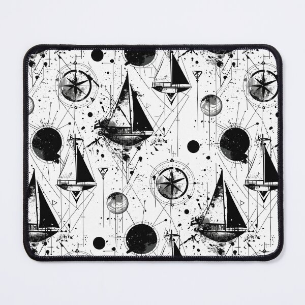 Item preview, Sailboats geometric pattern designed and sold by etherElric.