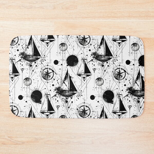 Item preview, Sailboats geometric pattern designed and sold by etherElric.