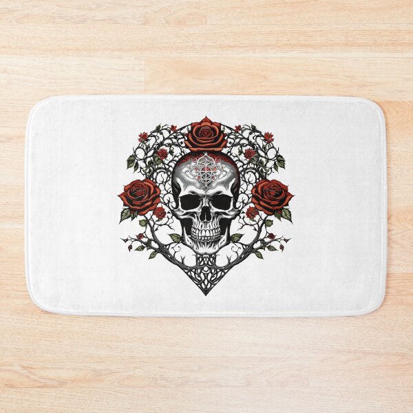 Item preview, Metalhead Skull and Red Roses Celtic Tree designed and sold by PugD.