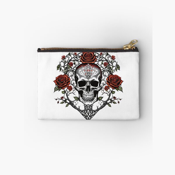 Item preview, Metalhead Skull and Red Roses Celtic Tree designed and sold by PugD.
