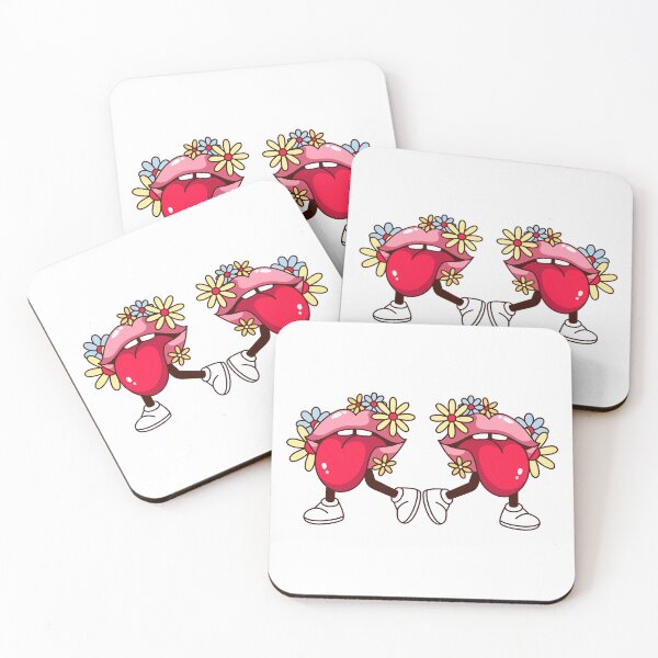 Item preview, Lips groovy flowers designed and sold by CreativaNook.