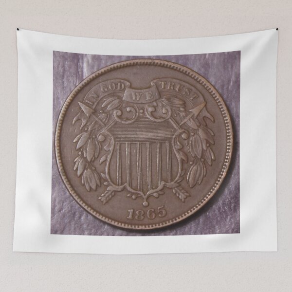 Item preview, 1865 Two Cent Piece Choice XF AU designed and sold by coinsxcrochet.