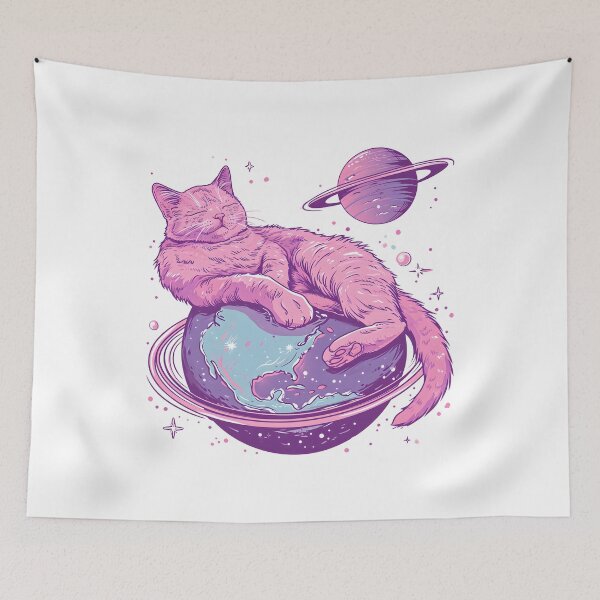 Item preview, Cat sleeping on Saturn designed and sold by TheRealmWithin.
