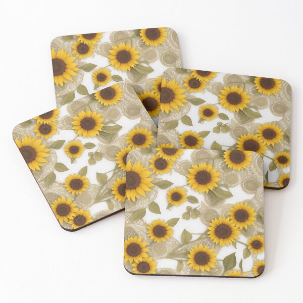 Item preview, combination of sunflowers with green and brown leaves summer and spring fashion designed and sold by Carlos Gudino.