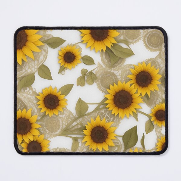 Item preview, combination of sunflowers with green and brown leaves summer and spring fashion designed and sold by Carlos Gudino.