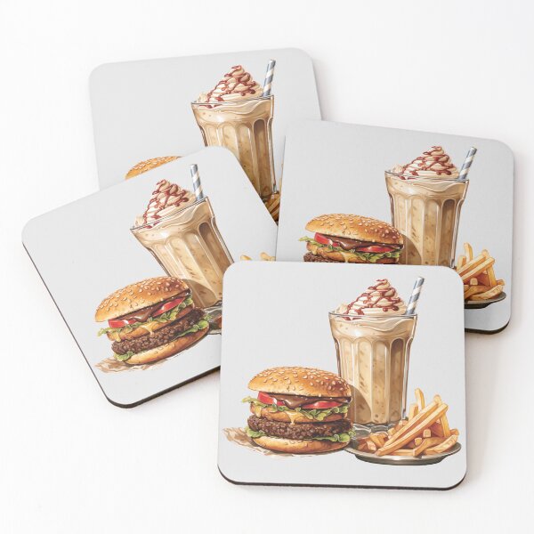 Item preview, Cheeseburger, Fries and Chocolate Milkshake designed and sold by Alicia Chee.
