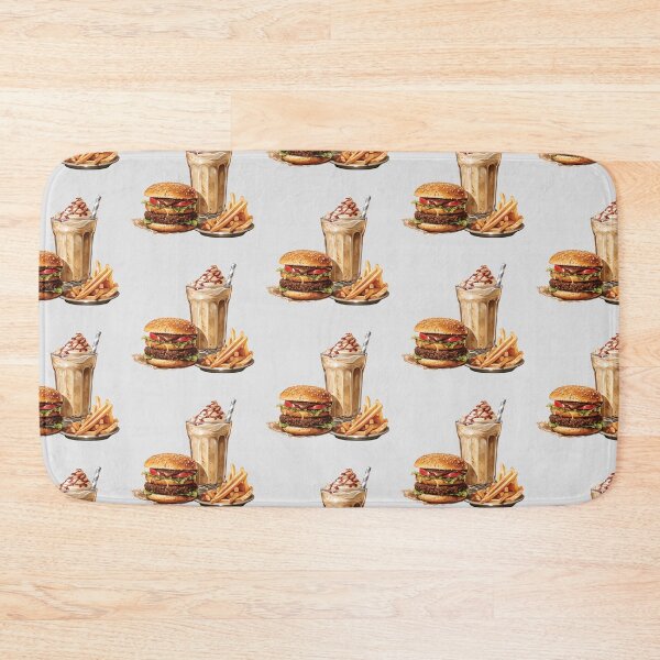 Item preview, Cheeseburger, Fries and Chocolate Milkshake designed and sold by Alicia Chee.