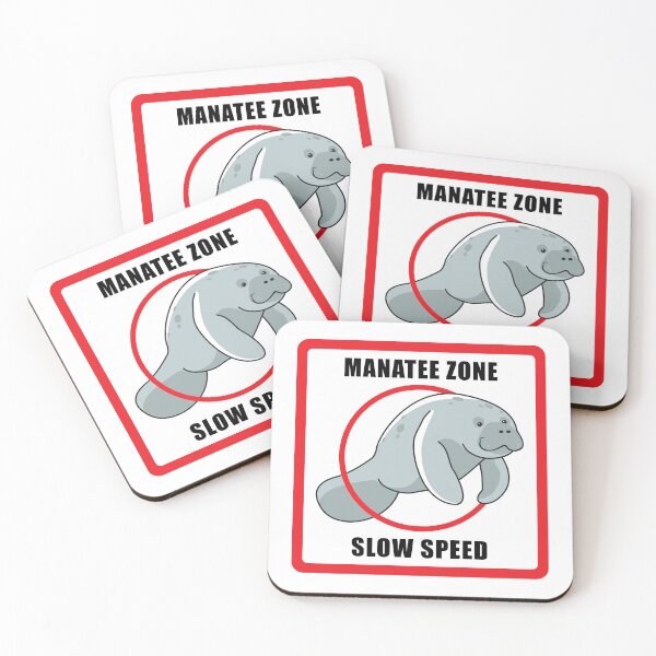 Item preview, Manatee Protection Zone Sticker designed and sold by BlueSkyTheory.