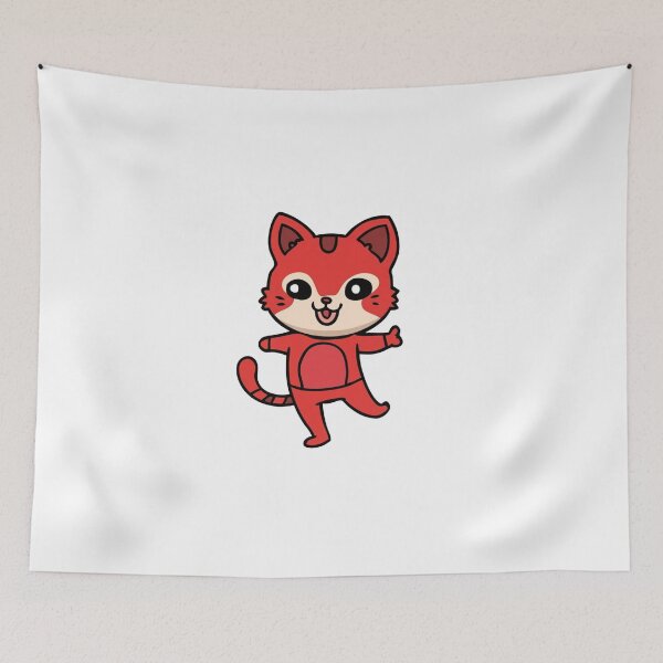 Item preview, Cute Dancing Cat Red designed and sold by vetshop.