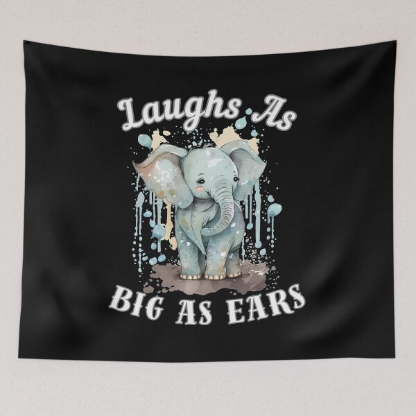 Item preview, Laughs As Big As Ears designed and sold by ElephantVibes.