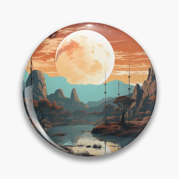 Item preview, Alien Planet Landscape designed and sold by prissipix.