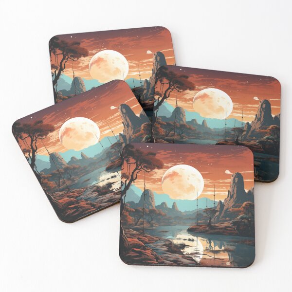 Item preview, Alien Planet Landscape designed and sold by prissipix.