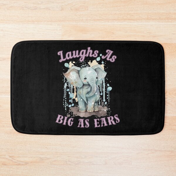 Item preview, Laughs As Big As Ears. elephant head designed and sold by ElephantVibes.