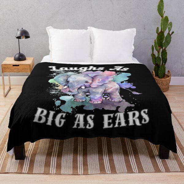 Item preview, Laughs As Big As Ears. surreal elephant designed and sold by ElephantVibes.