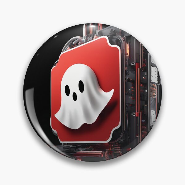 Item preview, Fun Twist: Smiling Mechanic Red Ghost designed and sold by Artedig.