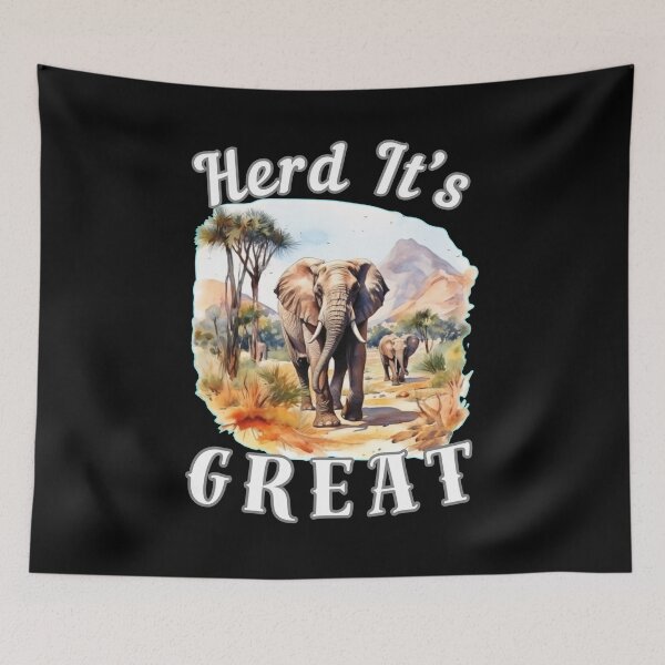 Item preview, Herd It’s Great designed and sold by ElephantVibes.