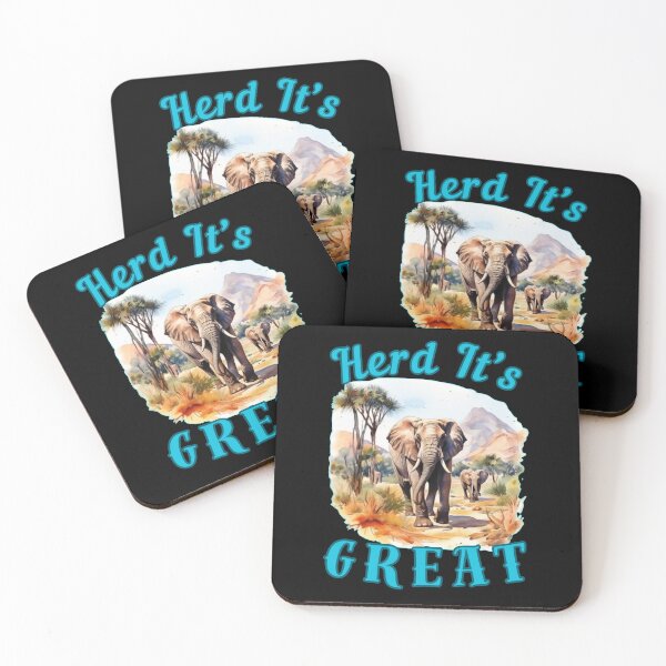 Item preview, Herd It’s Great. funny elephant designed and sold by ElephantVibes.