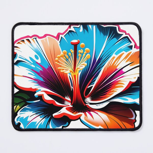 Item preview, Colorful Painted Hibiscus Flower designed and sold by DisneyKrayzie.
