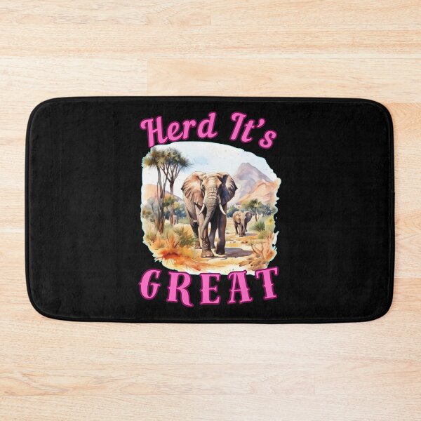 Item preview, Herd It’s Great. elephant head designed and sold by ElephantVibes.
