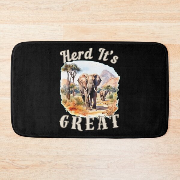 Item preview, Herd It’s Great. elephant face designed and sold by ElephantVibes.