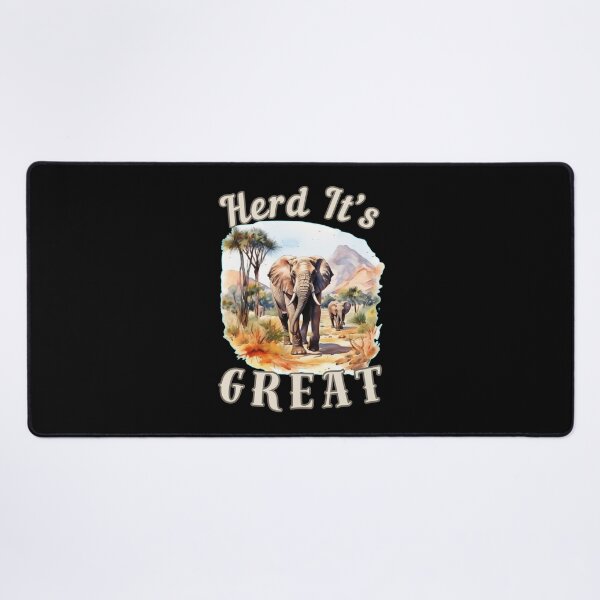 Item preview, Herd It’s Great. elephant face designed and sold by ElephantVibes.