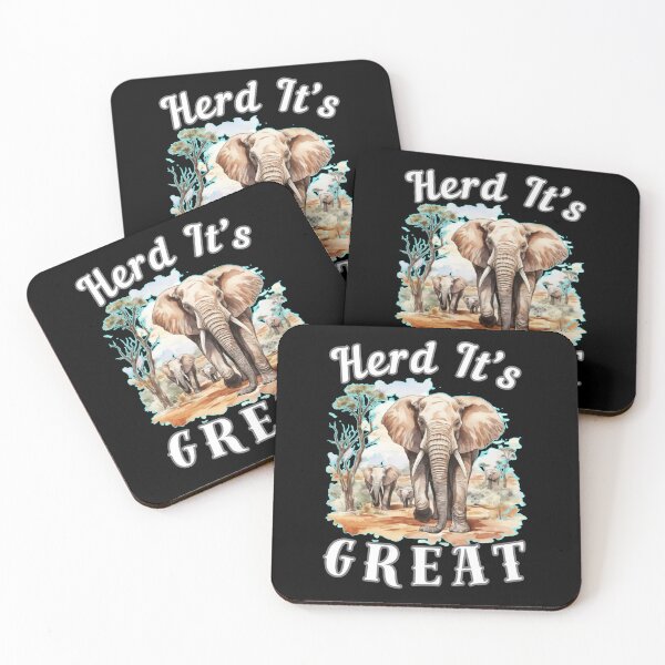 Item preview, Herd It’s Great. surreal elephant designed and sold by ElephantVibes.