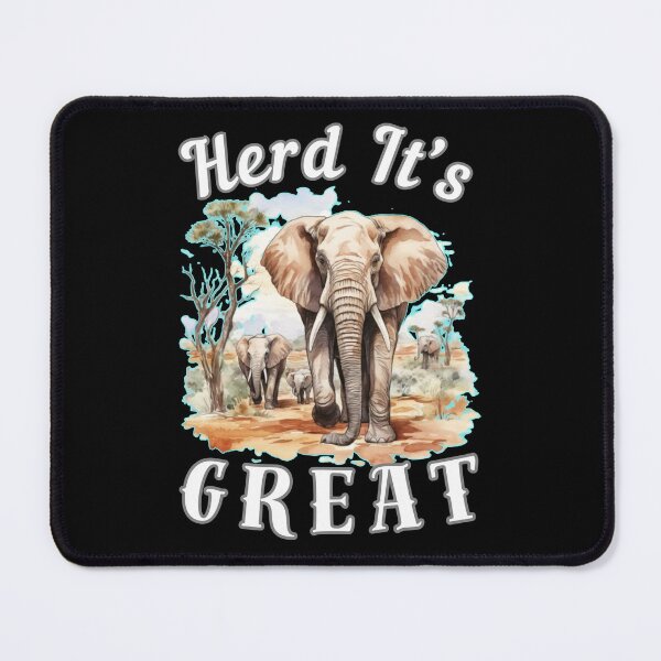 Item preview, Herd It’s Great. surreal elephant designed and sold by ElephantVibes.
