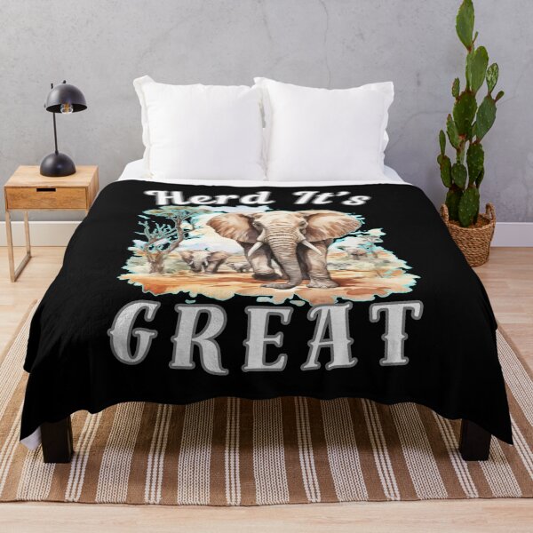 Item preview, Herd It’s Great. surreal elephant designed and sold by ElephantVibes.